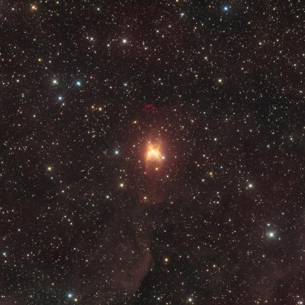 Toby-Jug-Nebula - IC 2220 / HD 65750 (LRGB - Ha)